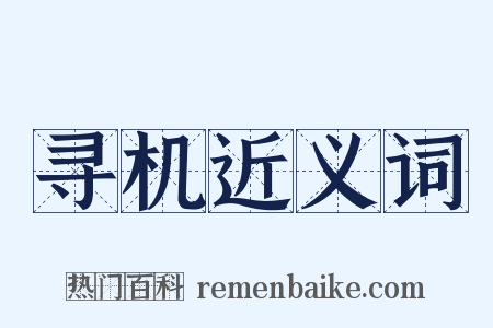 寻机近义词是什么意思的图片